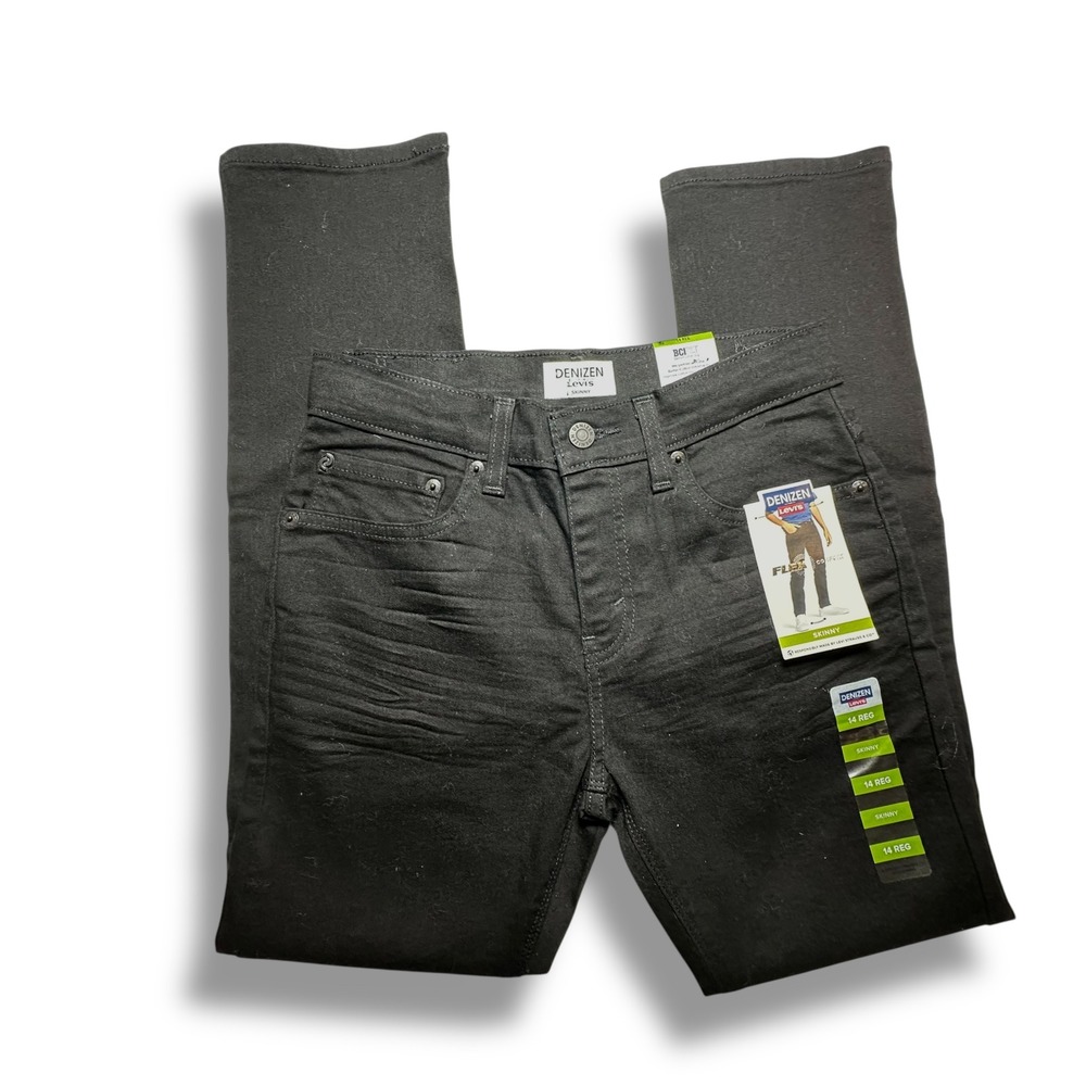 Denizen Levi's Boys' 14‎ Reg Skinny Black Jeans - Flex Slim Fit  School New